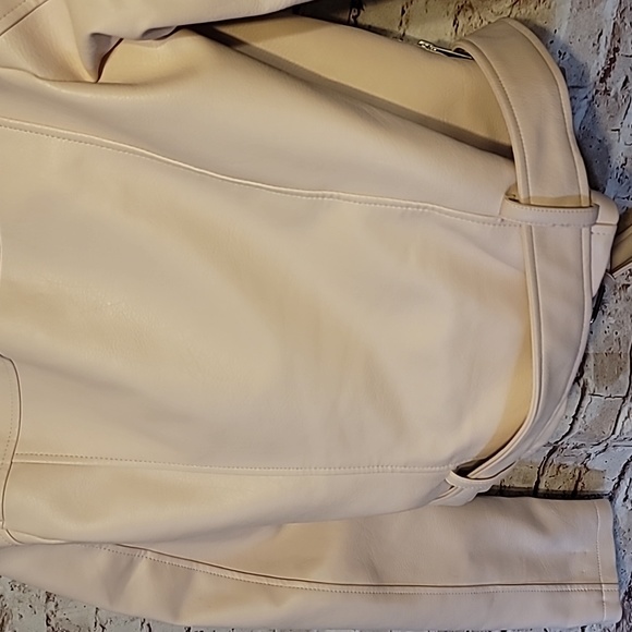 Super chic pink faux leather pink jacket medium - Picture 7 of 7